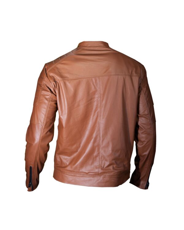 Chaqueta Cuero Miel - Imagen 2